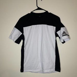 black and white adidas t shirt